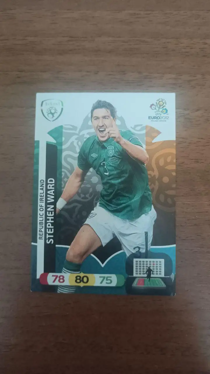 Карточка Panini Евро 2012. Ирландия Stephen Ward