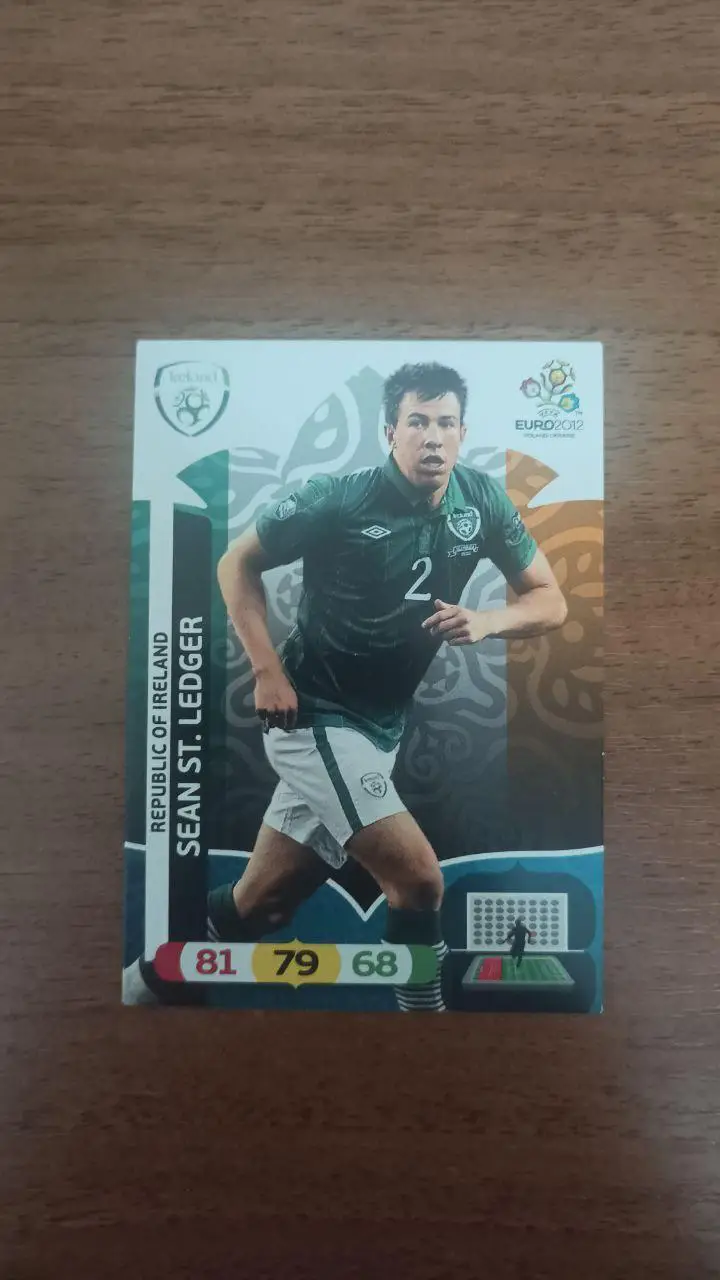 Карточка Panini Евро 2012. Ирландия Sean St. Ledger