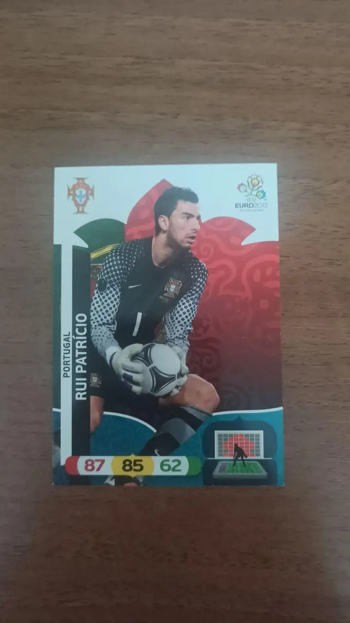Карточка Panini Евро 2012. Португалия Rui Patricio
