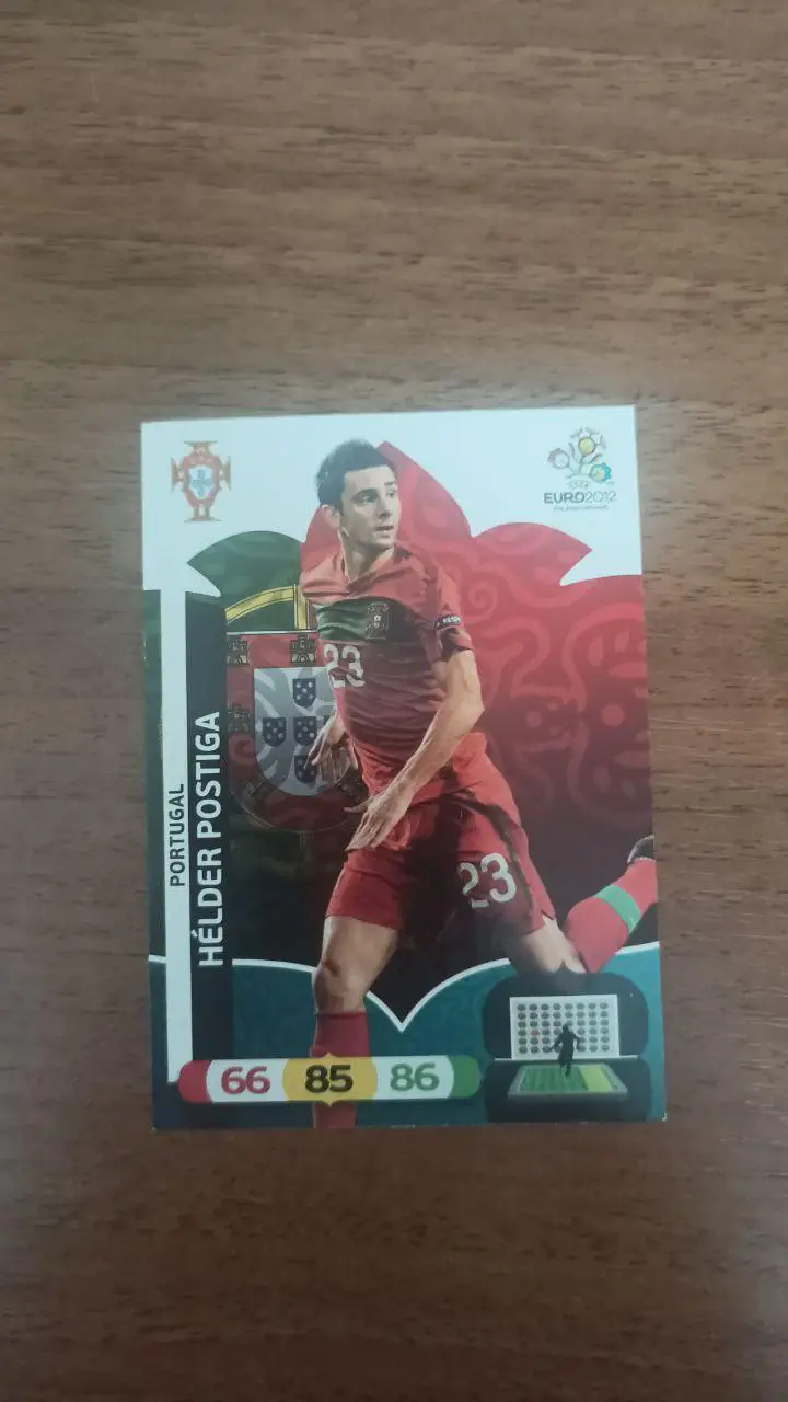 Карточка Panini Евро 2012. Португалия Helder Postiga