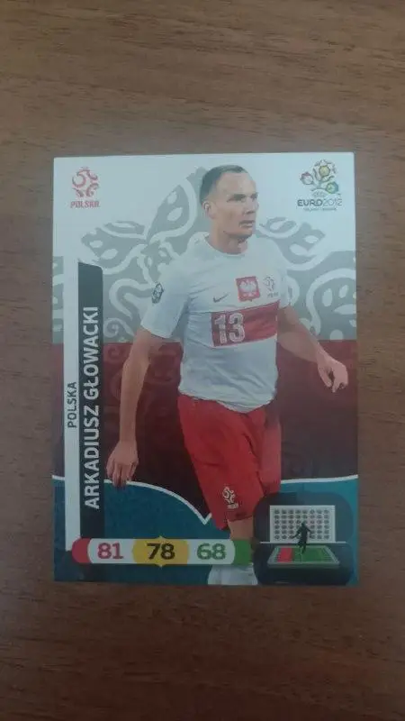 Карточка Panini Евро 2012. Польша Arkadiusz Glowacki