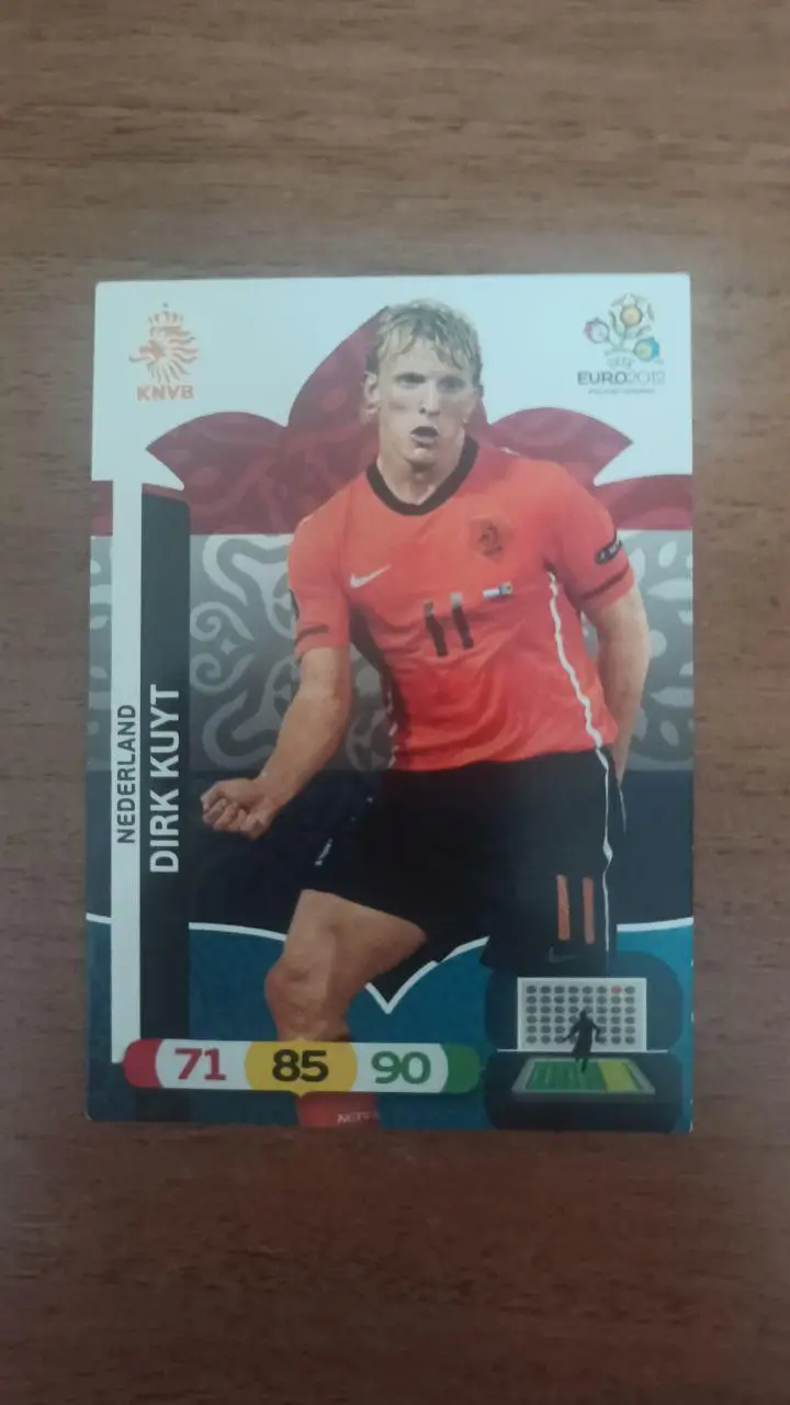Карточка Panini Евро 2012. Голландия Dirk Kuyt