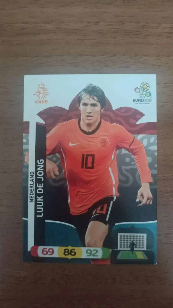 Карточка Panini Евро 2012. Голландия Luuk De Jong