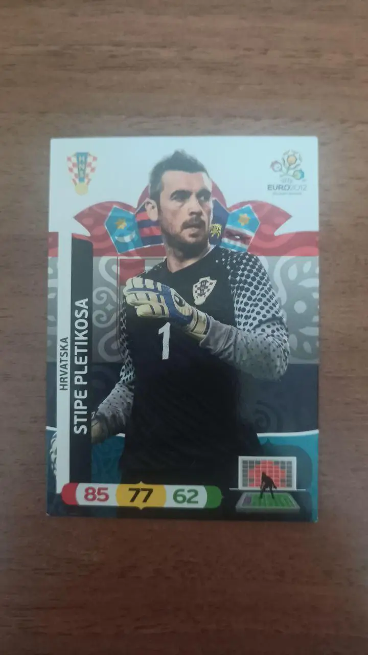Карточка Panini Евро 2012. Хорватия Stipe Pletikosa