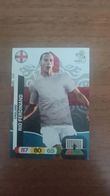 Карточка Panini Евро 2012. Англия Rio Ferdinand