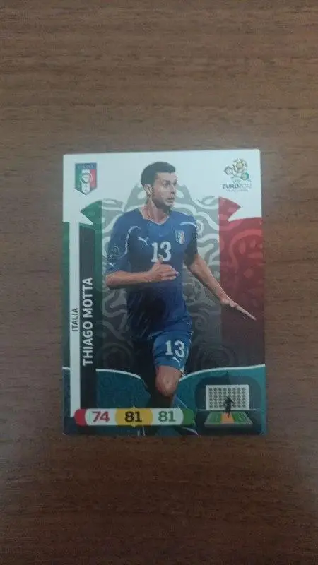 Карточка Panini Евро 2012. Италия Thiago Motta