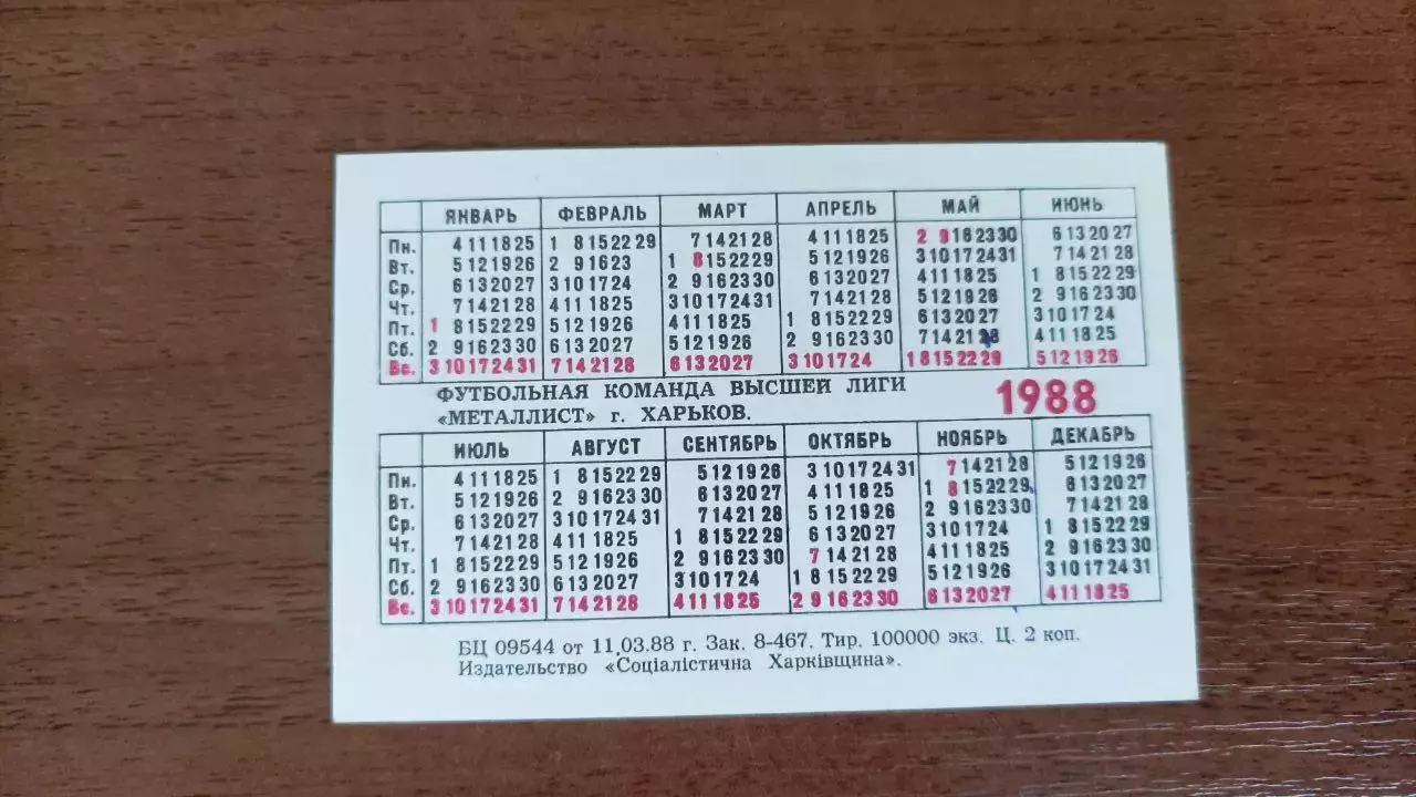 Каленадрик 1988 Металлист Харьков 1