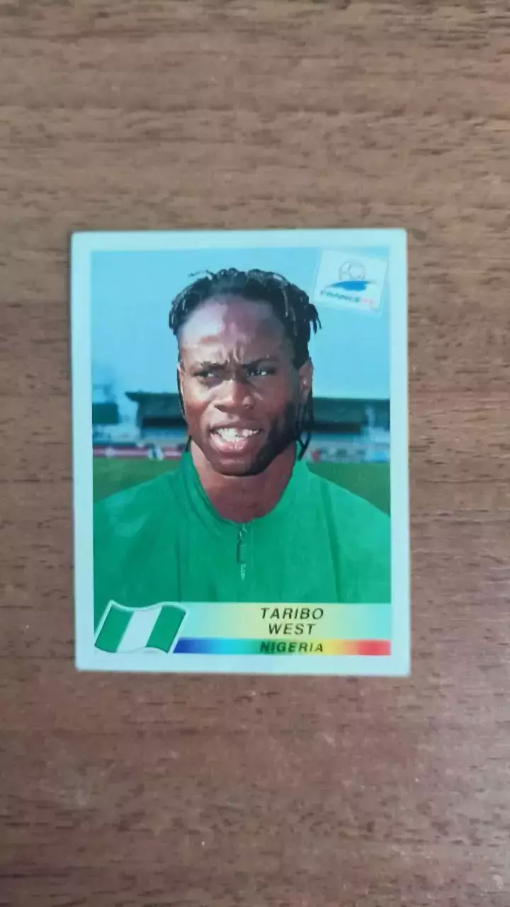 Panini Чемпионат мира 1998. №248 Taribo West (Nigeria)