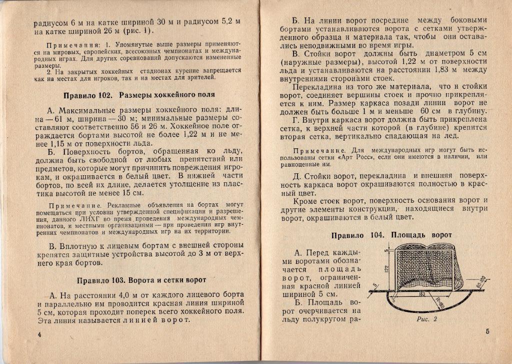 Хоккей. Правила соревнований. Москва, ФиС, 1977 год 2