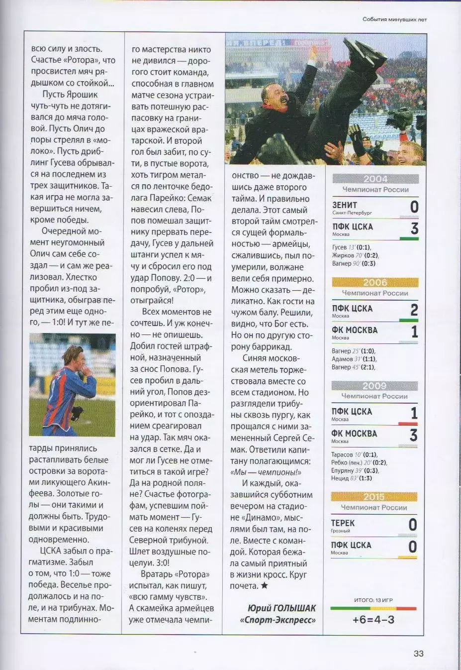 Программка и стартлист матча ЦСКА - Крылья Советов Самара 25 октября 2025 года. 6