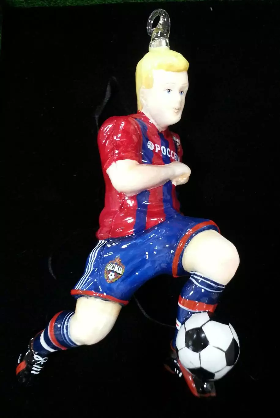 Елочные украшения в подарочной коробке. Футболисты ЦСКА. 4