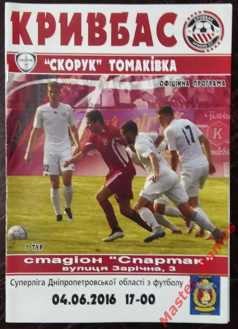 Кривбасс Кривой Рог - Скорук Томаковка 2016