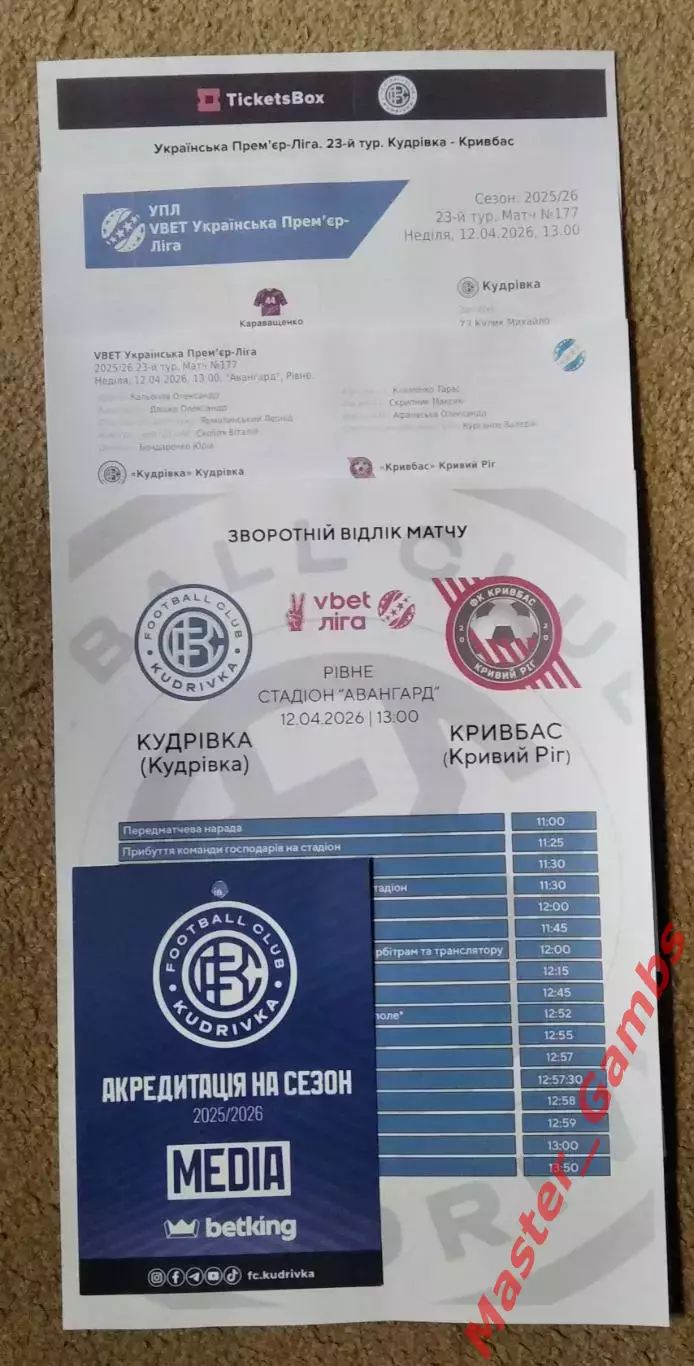 ФК Кудровка Кудривка - Кривбасс Кривой Рог 2025/2026 (см. описание)
