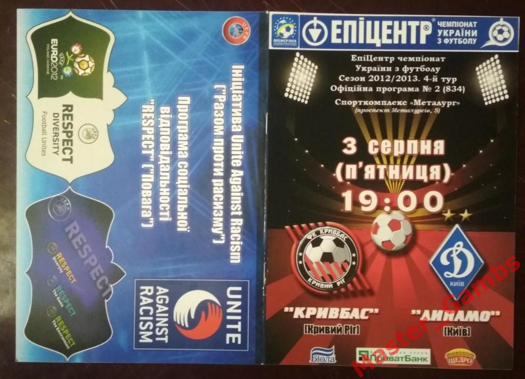 Кривбасс Кривой Рог - Динамо Киев 2012/2013