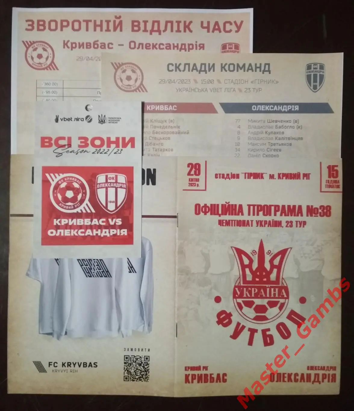 Кривбасс Кривой Рог - ФК Александрия 2022/2023 (см. описание)