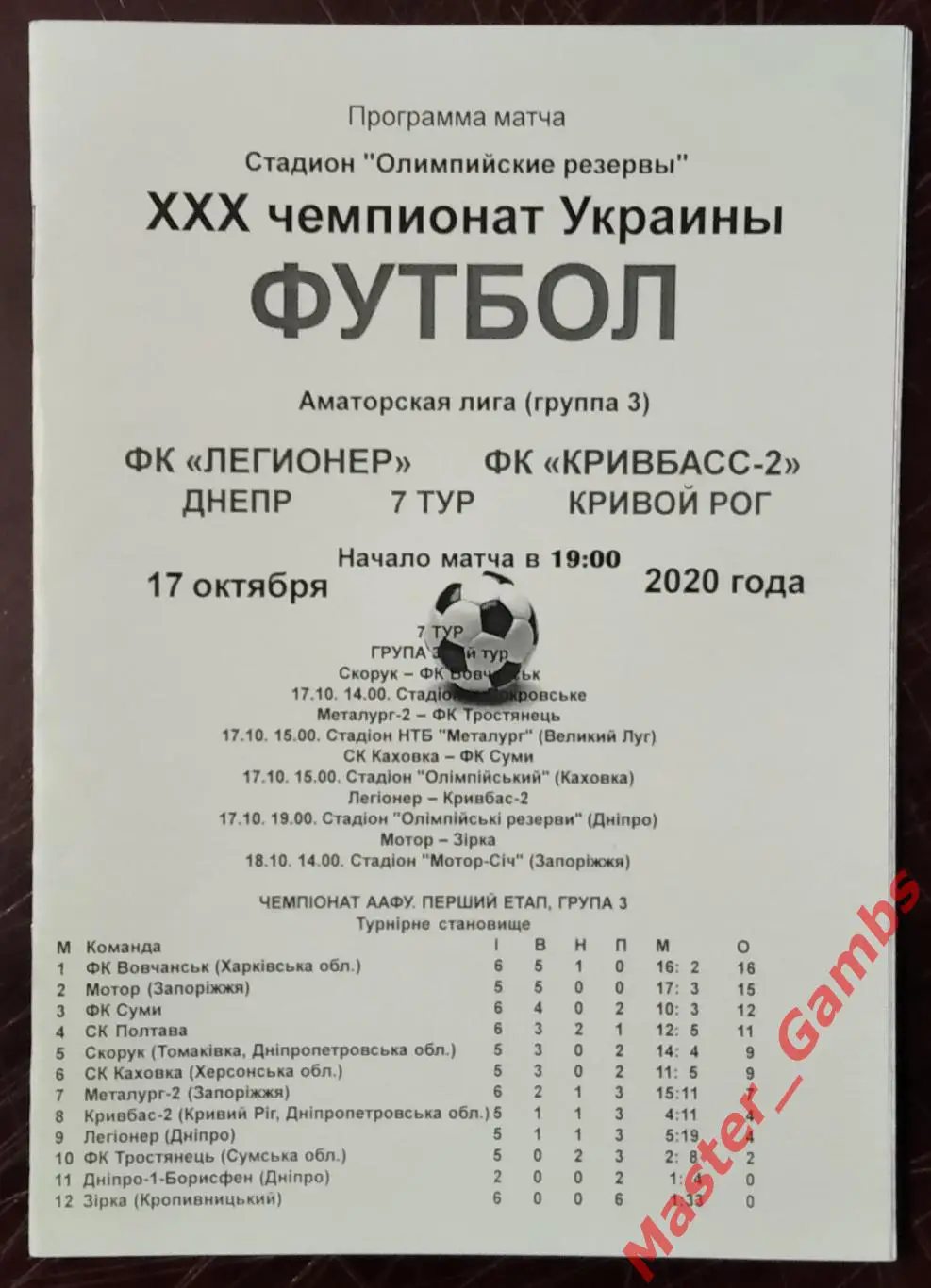 Легионер Днепр - Кривбасс - 2 Кривой Рог 2020/2021 аматоры #2