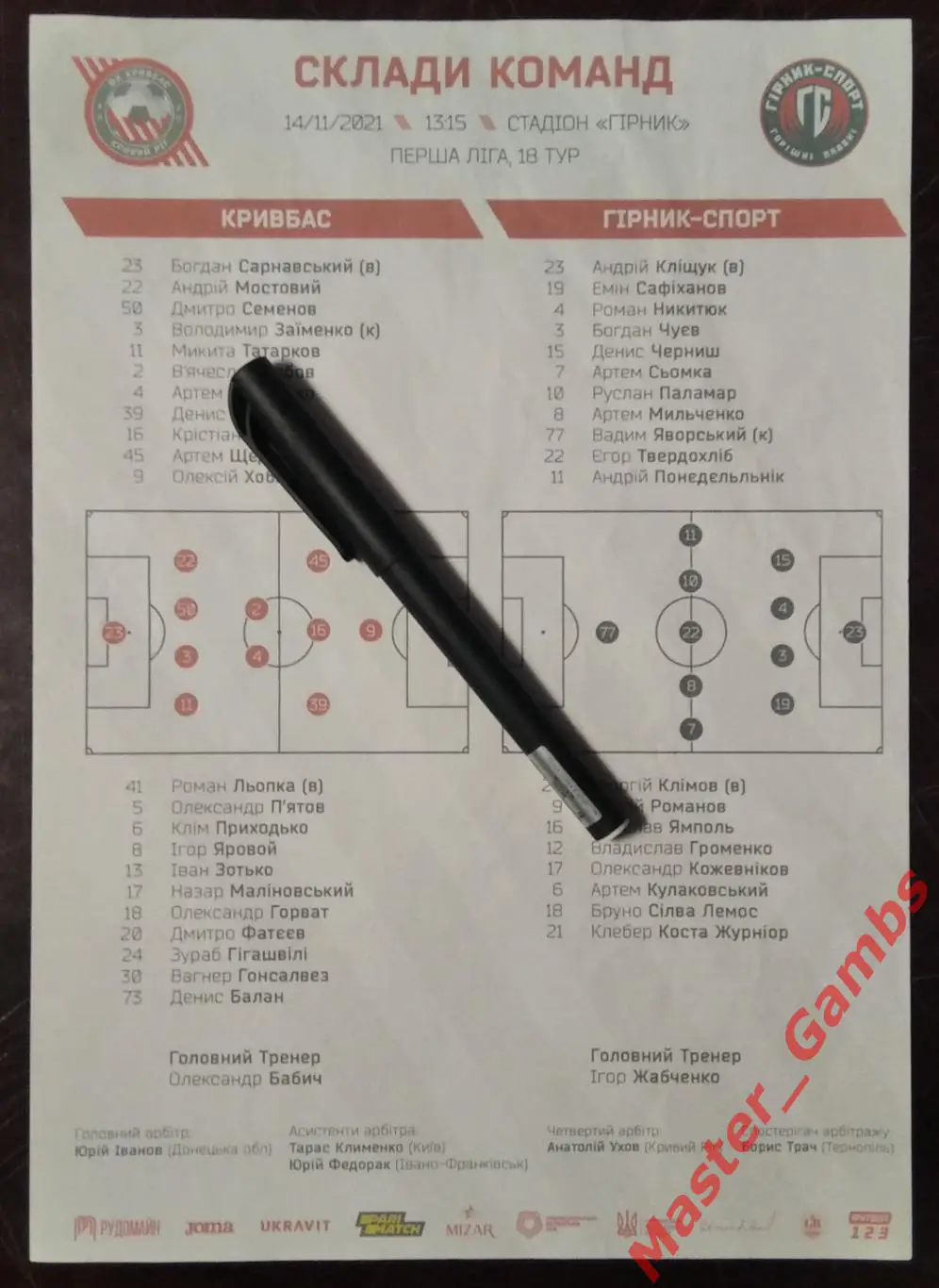 Кривбасс Кривой Рог - Горняк - Спорт Горишние Плавни 2021/2022