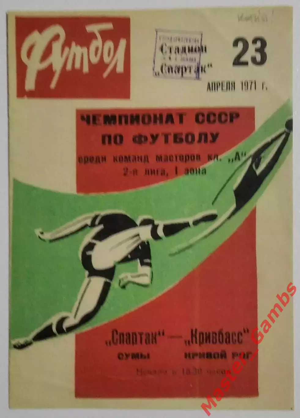 Спартак Сумы - Кривбасс Кривой Рог 1971 КОПИЯ!!!