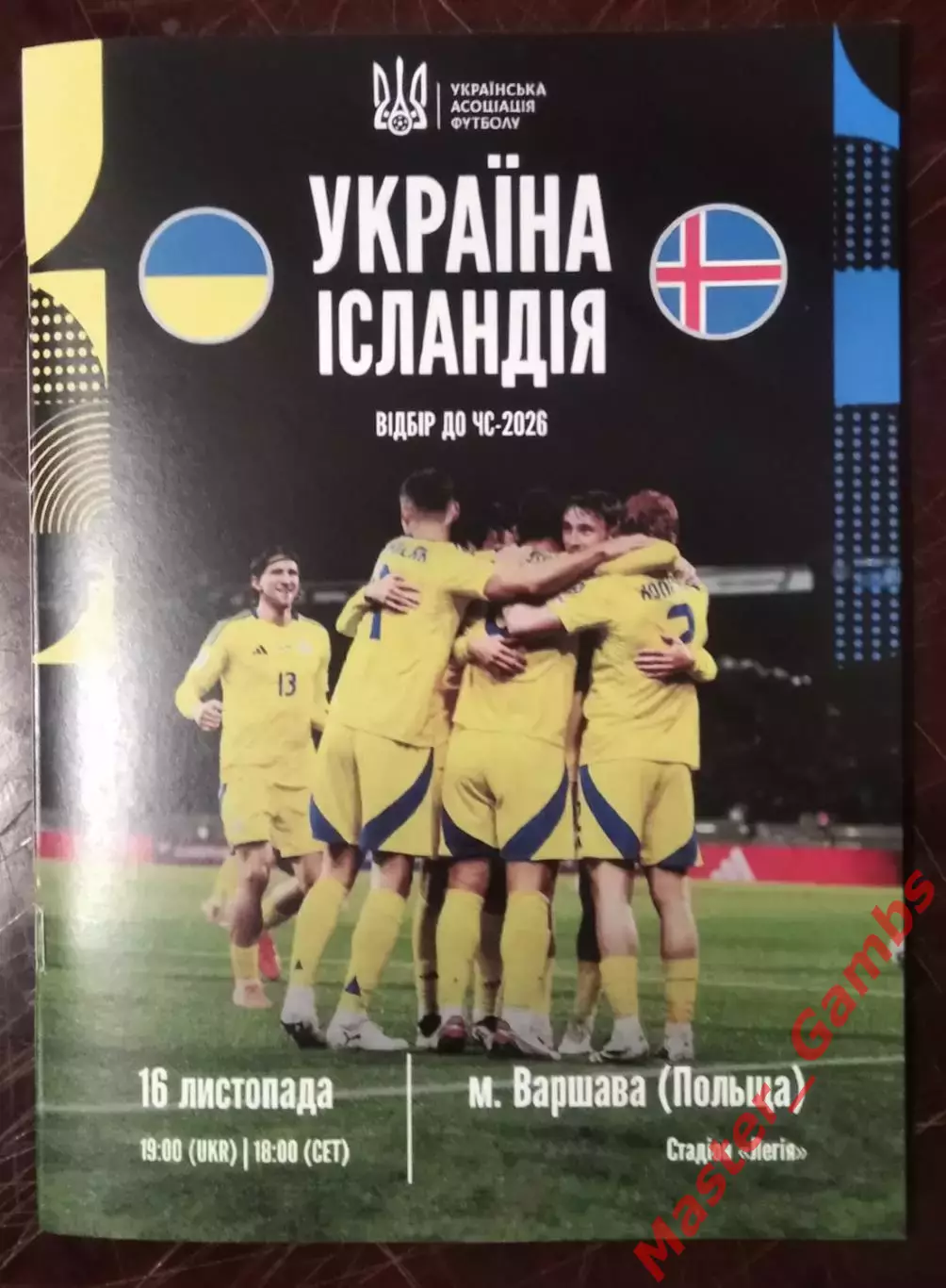 Украина - Исландия 2025