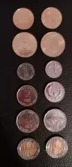 Израиль.Полный сет монет из 6 монет всех номиналов.2022.Новый вид чекана.UNC.