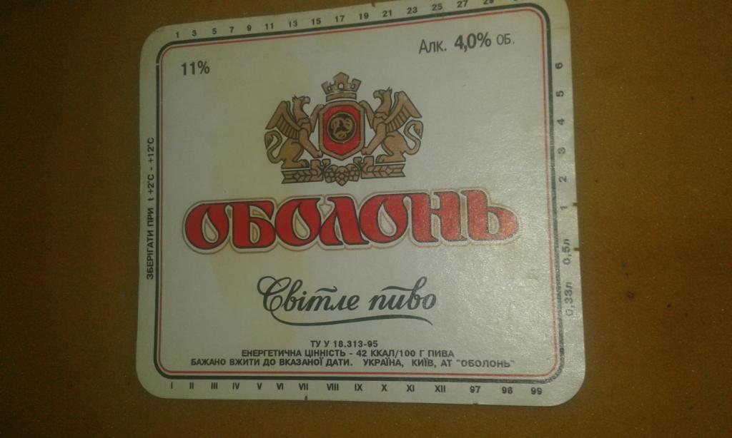 пивная етикетка Киев 139