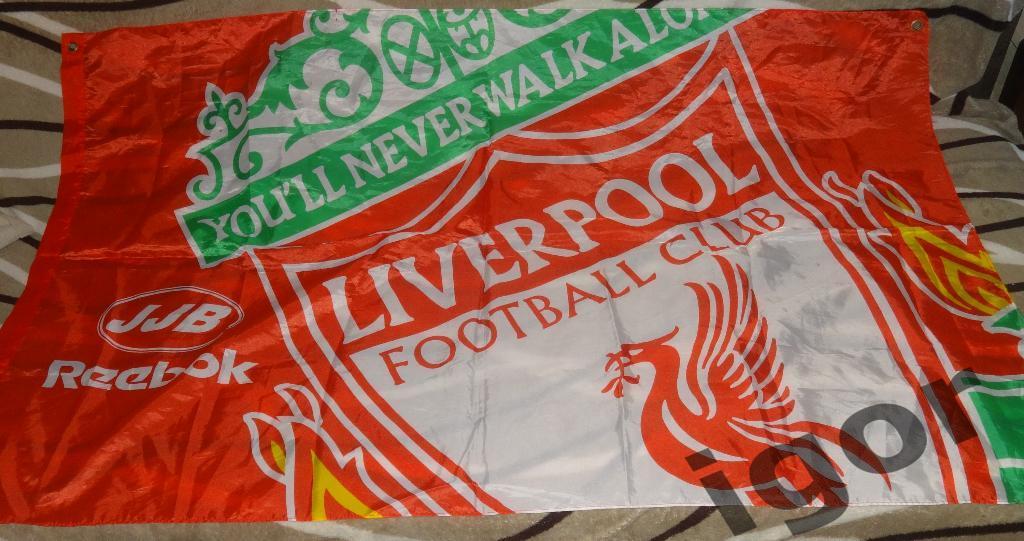 Флаг ФК Ливерпуль (Liverpool) Англия размер 123см х 76 см