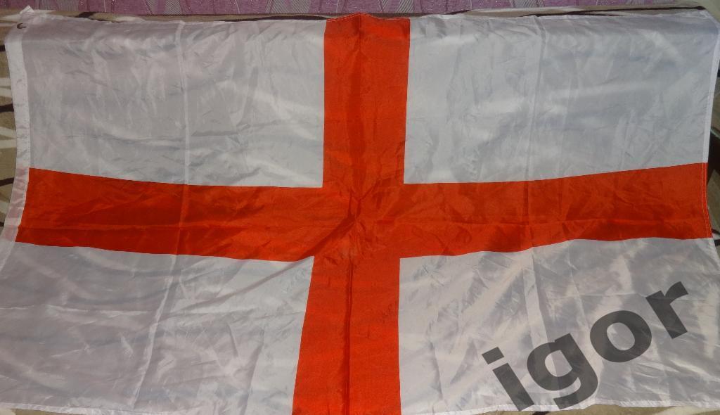 Флаг сборная Англия размер 150см х 95 см