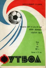 1981.05.27.Ротор Волгоград - Спартак Орел.