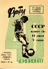 1977.06.14. Уралец Нижний Тагил - Водник Гулистан.**