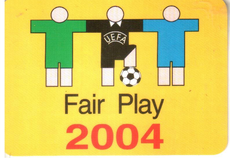 2004. Календарик. Fair Play.