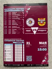 ФК Квант Обнинск - Арсенал -2 Тула 31.05.2025