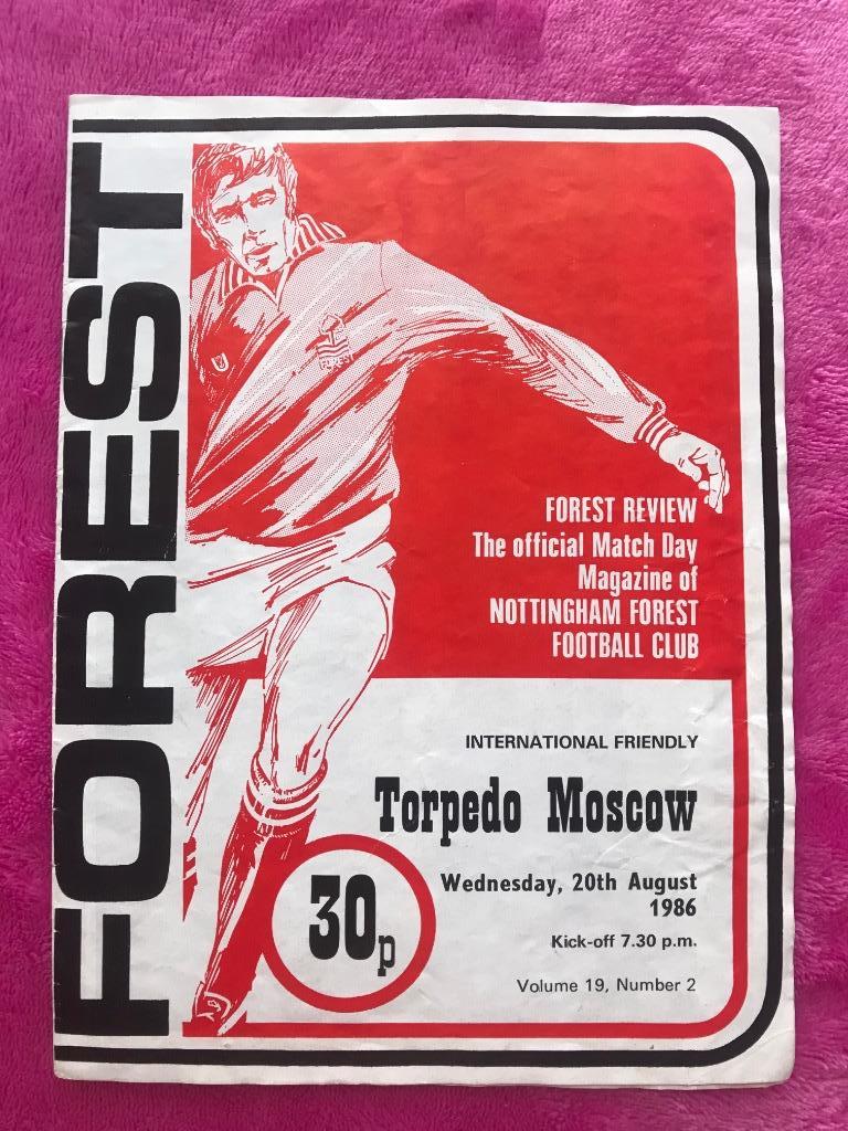 Ноттингем Форест - Торпедо Москва 20.08.1986 года