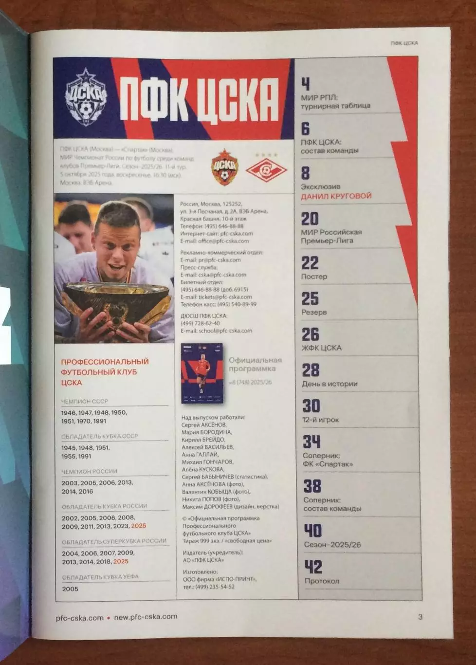 ЦСКА Москва - Спартак Москва 05.10.2025 год 1