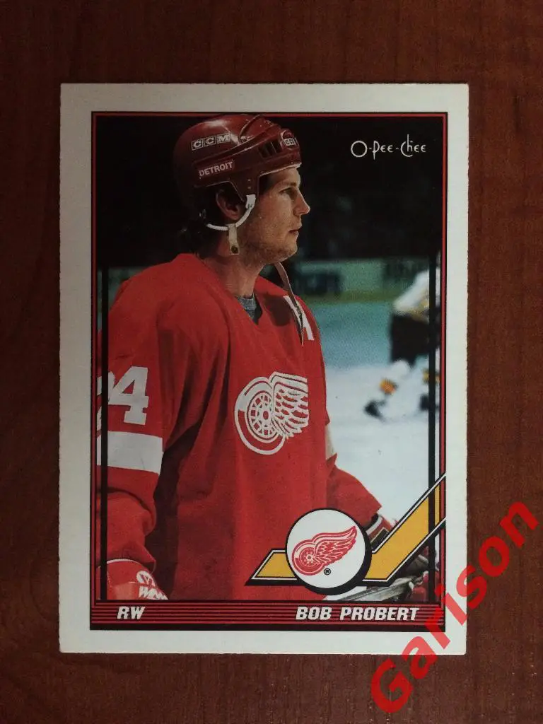 Карточка Bob Probert производитель O-pee-Chee