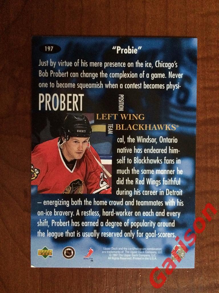 Карточка Bob Probert 1