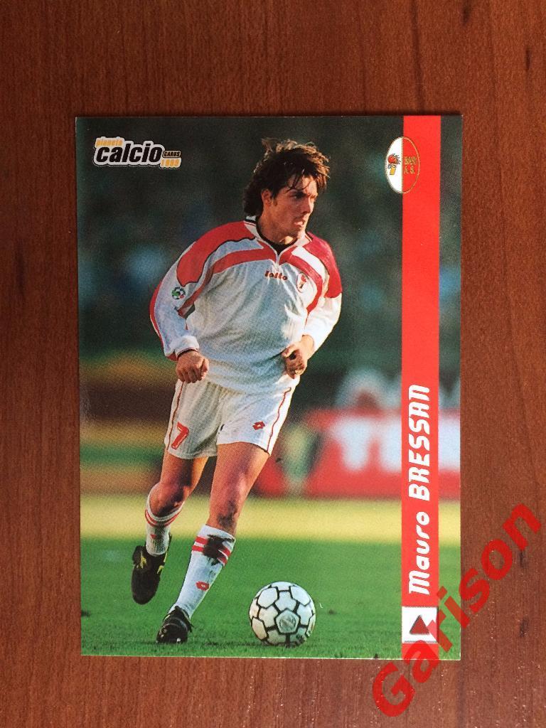 Карточка Mauro Bressan Bari Италия серия DS Pianeta Calcio 1998-1999