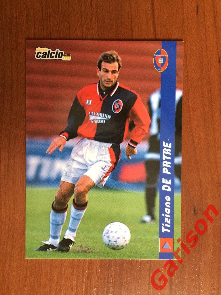 Карточка Tiziano De Patre Cagliari Италия серия DS Pianeta Calcio 1998-1999