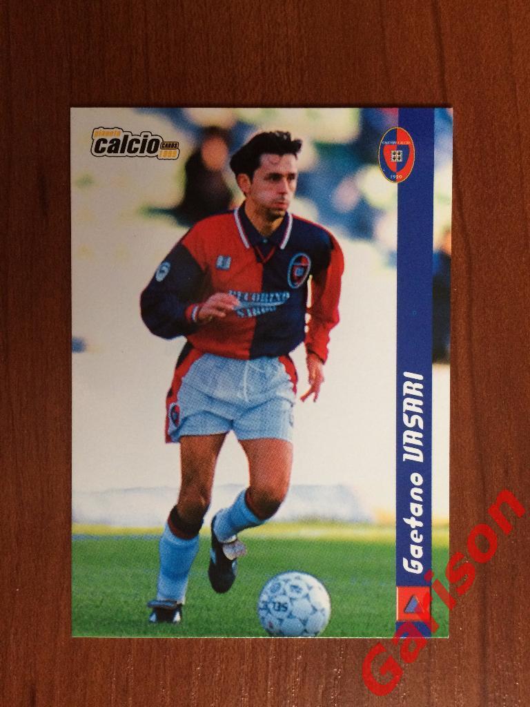 Карточка Gaetano Vasari Cagliari Италия серия DS Pianeta Calcio 1998-1999