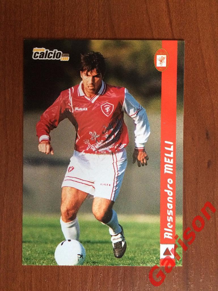 Карточка Alessandro Melli Perugia Италия серия DS Pianeta Calcio 1998-1999