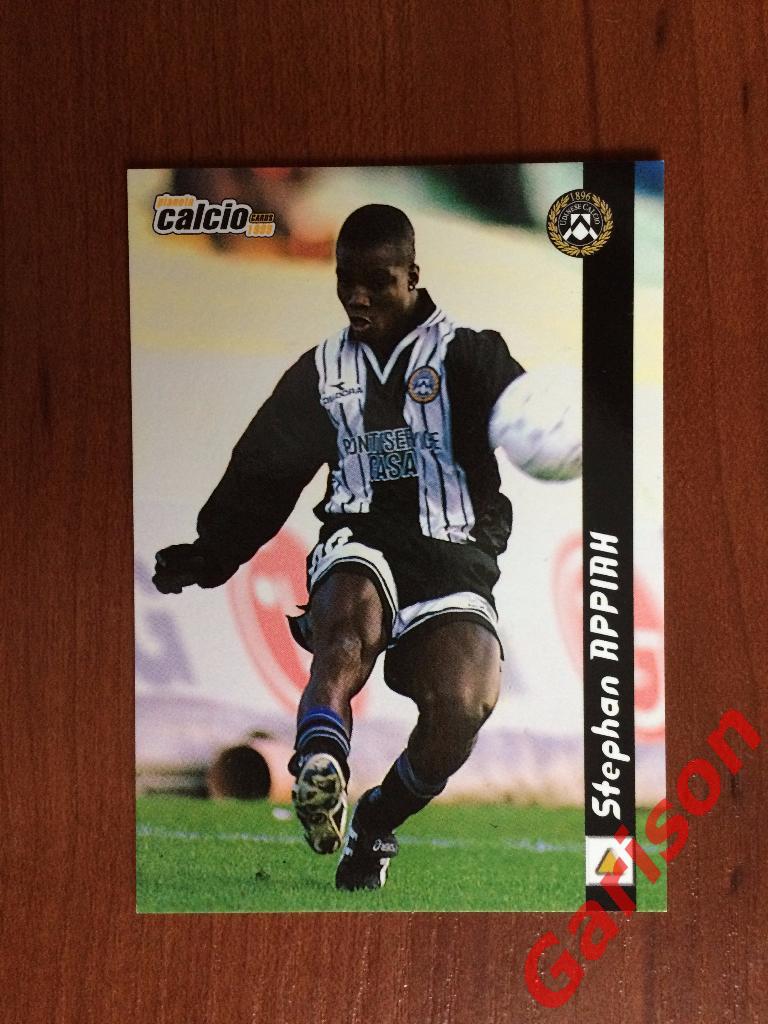 Карточка Stephan Appiah Udinese Италия серия DS Pianeta Calcio 1998-1999