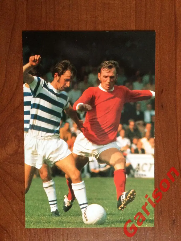 Открытка серия история Манчестер Юнайтед 1908 - 1998 года размер 10*15