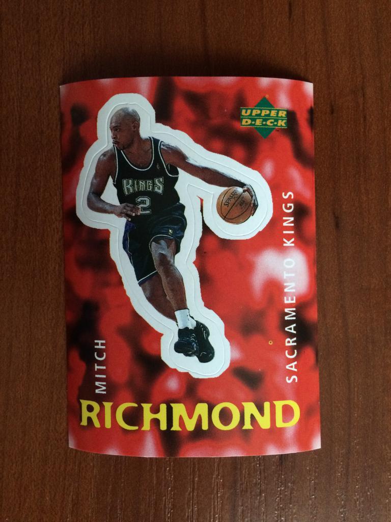 Наклейка Upper Deck НБА 1997-1998 Mitch Richmond № 104