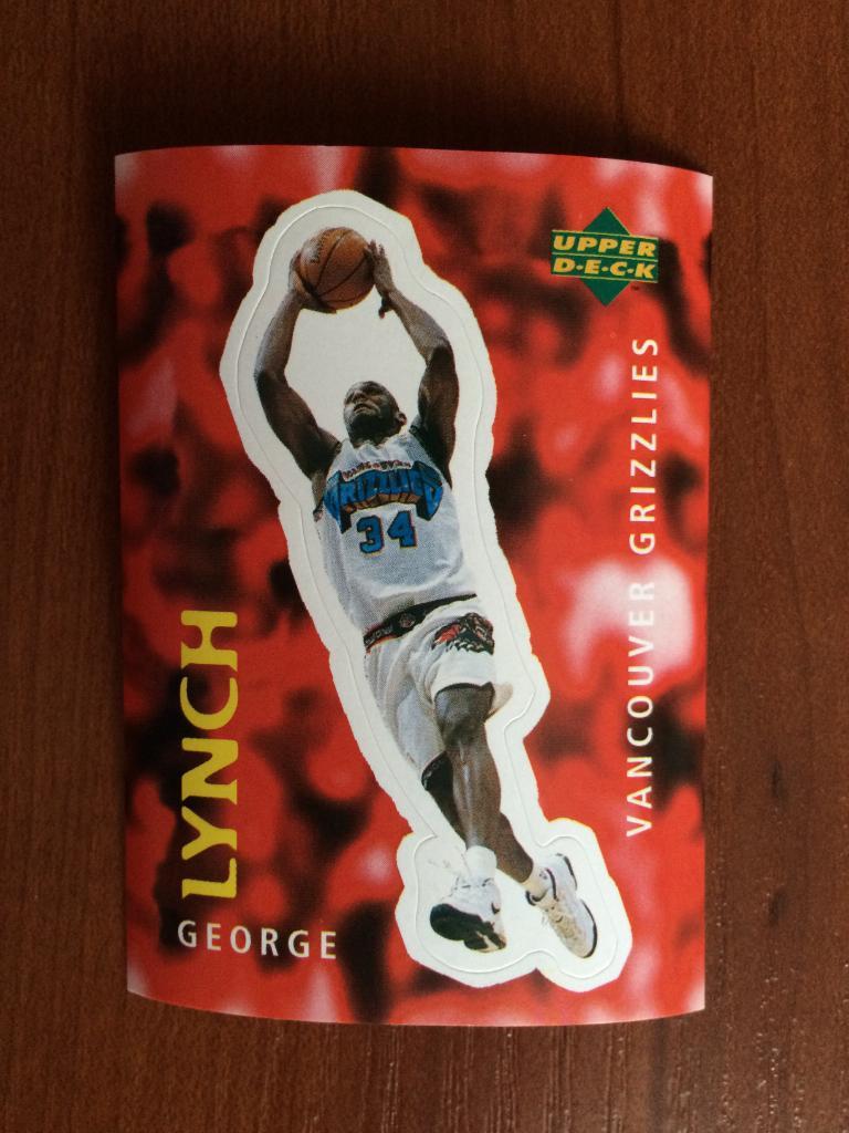 Наклейка Upper Deck НБА 1997-1998 George Lynch № 149