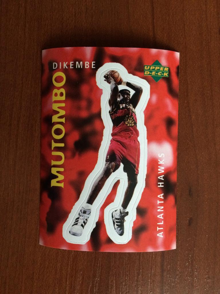 Наклейка Upper Deck НБА 1997-1998 Dikembe Mutombo № 175