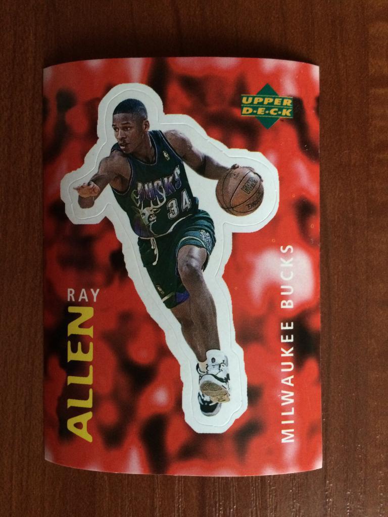 Наклейка Upper Deck НБА 1997-1998 Ray Allen № 262