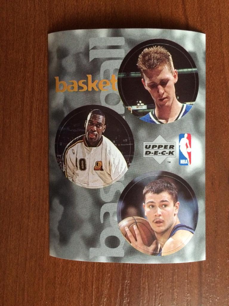 Наклейка Upper Deck НБА 1997-1998 Dallas Mavericks № 8/130/217