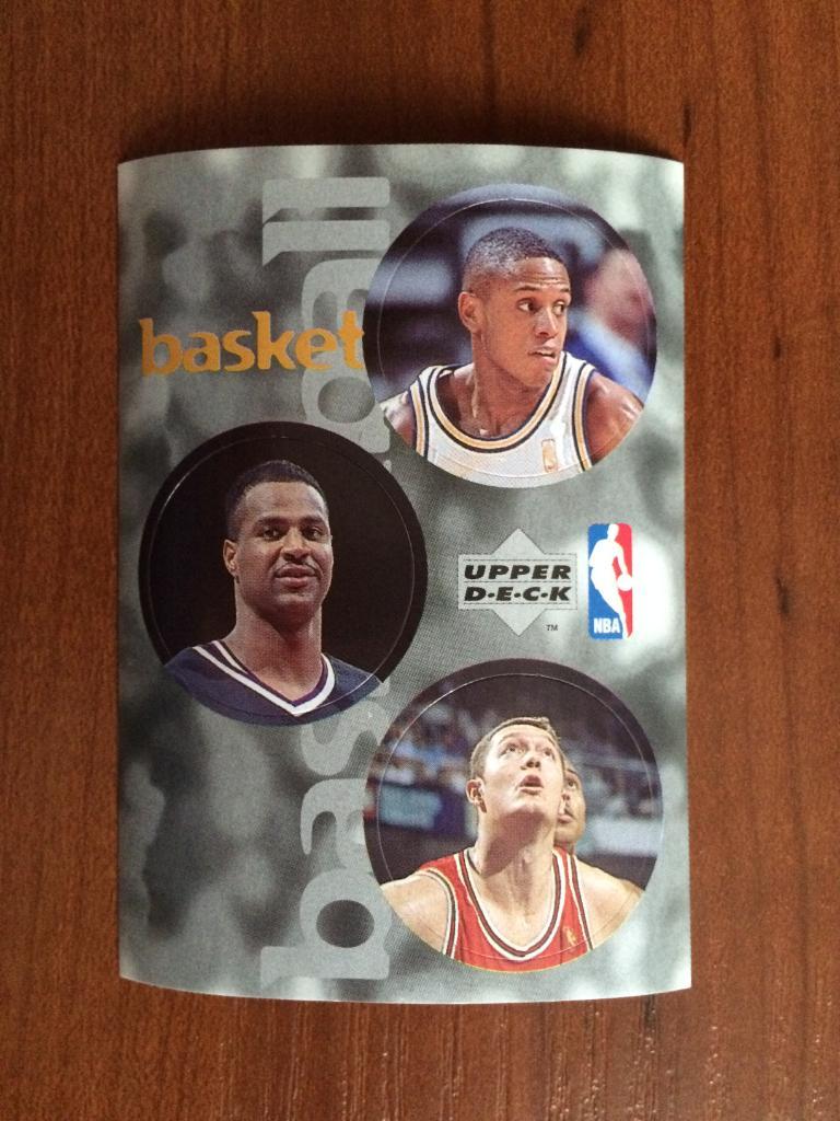 Наклейка Upper Deck НБА 1997-1998 Golden State Warriors № 28/111/209