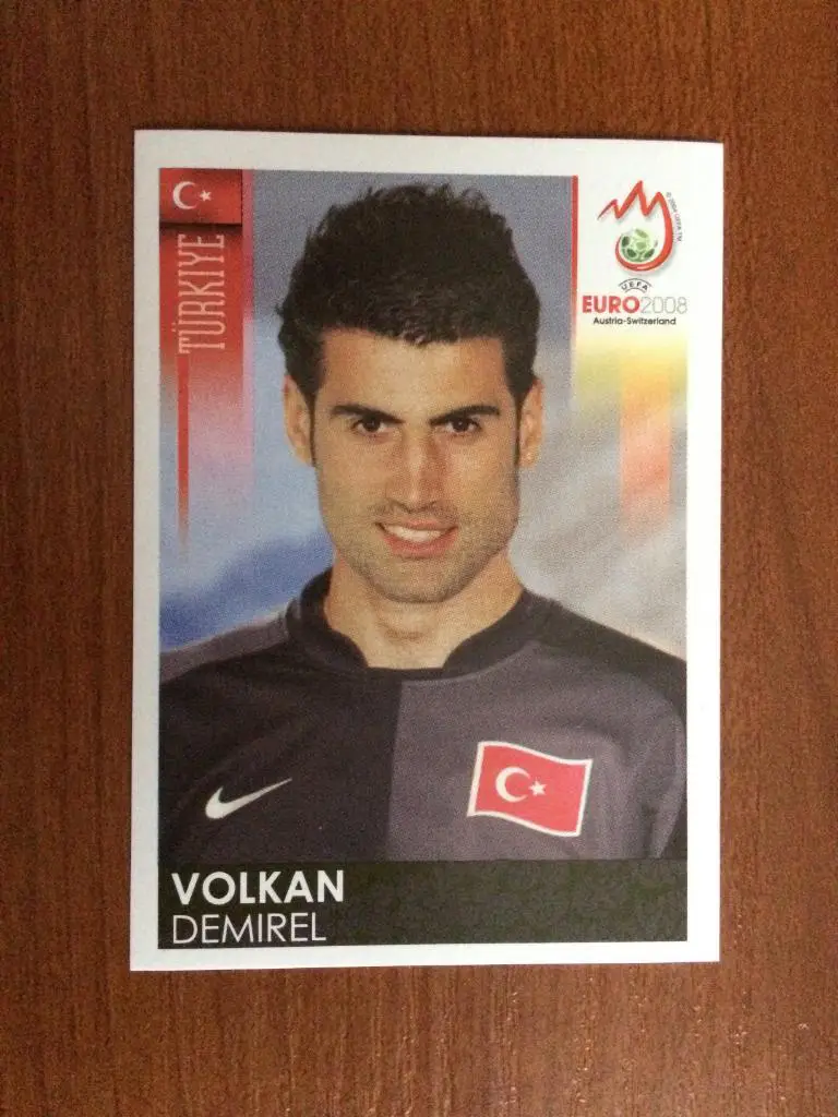 PANINI Чемпионат Европы 2008 Volkan Demirel Turkiye № 130