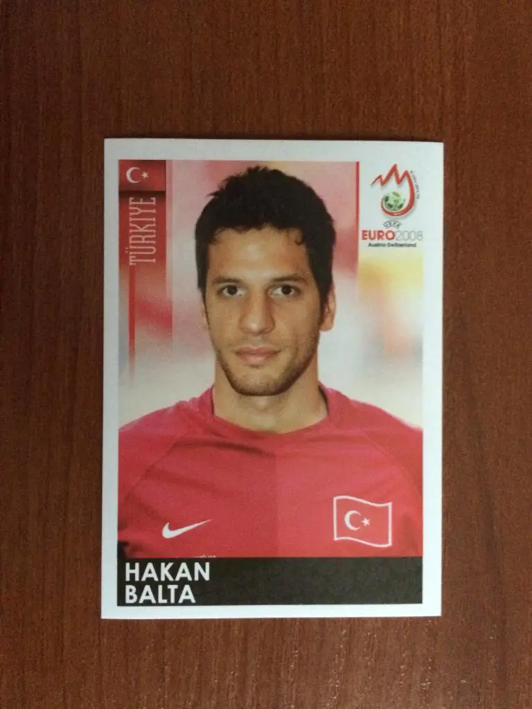 PANINI Чемпионат Европы 2008 Hakan Balta Turkiye № 135