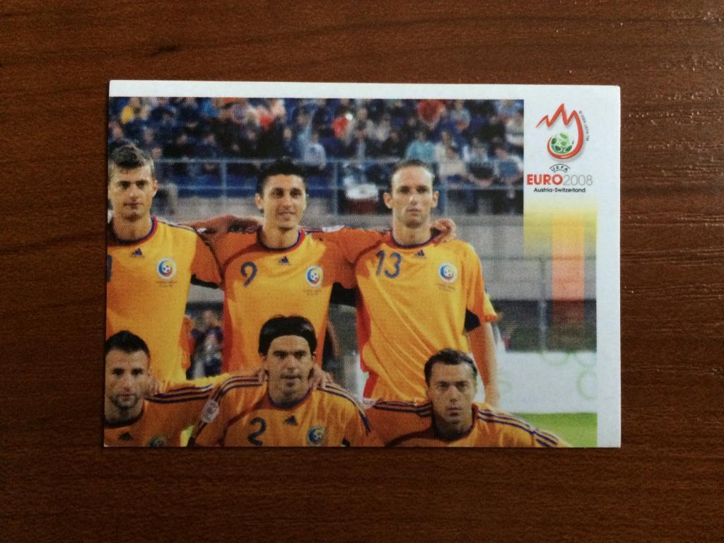 PANINI Чемпионат Европы 2008 Team Photo (puzzle 2) Румыния № 308